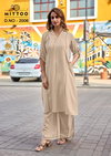 Estilla By Mittoo Rayon Linnen Kurti With Bottom Suppliers In India
